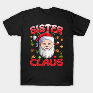 Sister Santa Claus Christmas Matching Costume T-Shirt